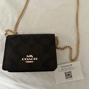 Coach Mini Wallet On A Chain